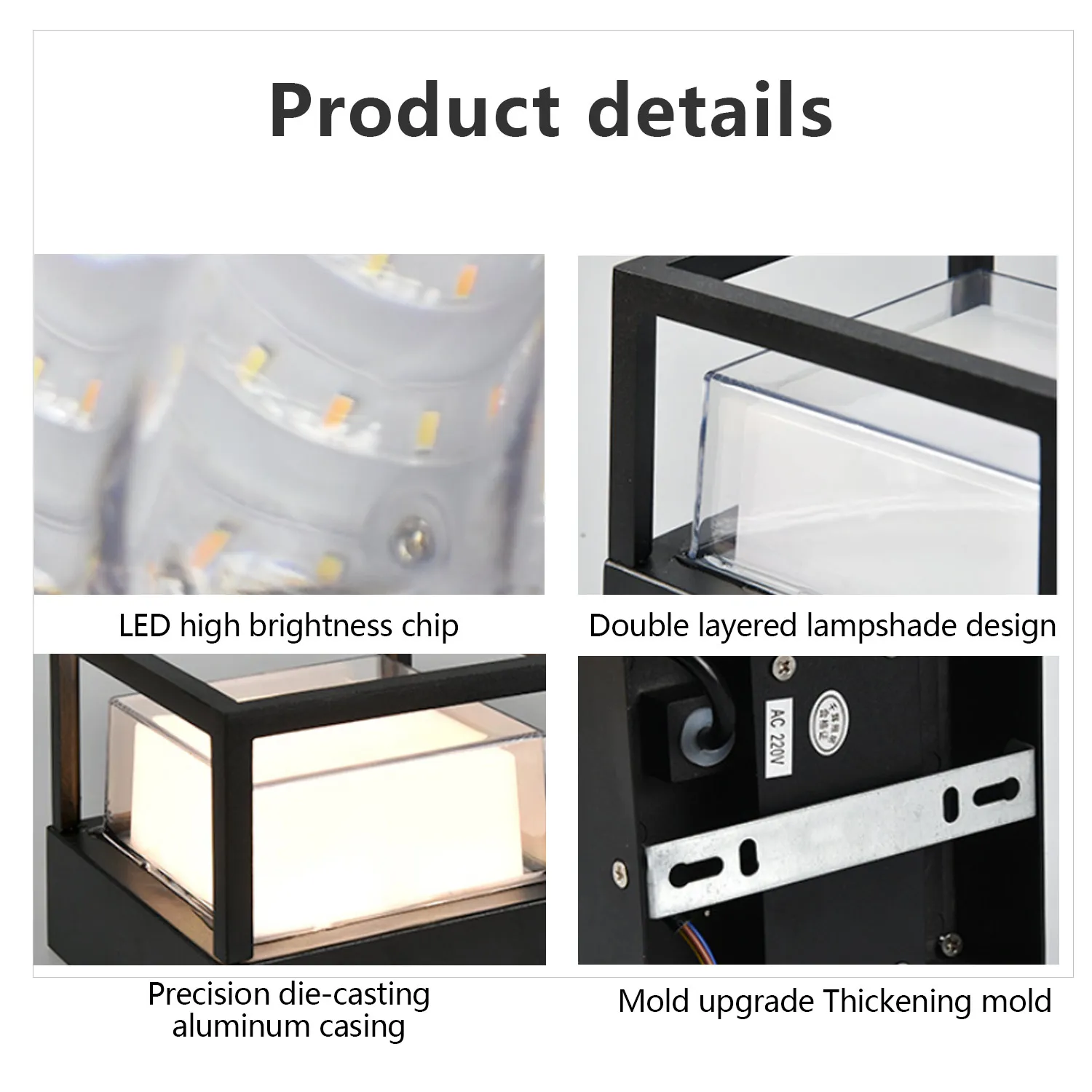 outdoor lighting waterproof Ip65 ip68 outdoor led garden  wall light outdoor led permanent christmas lights