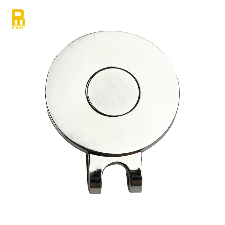 Wholesale Magnetic Metal Blank Golf Cap Hat Clip Hat Clips Golf Ball Marker Hat Clip