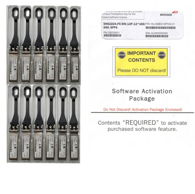 Упаковка для активации программного обеспечения BR-SMED12POD-01 12 портов парчовых 6505 небольших/средних переключателей