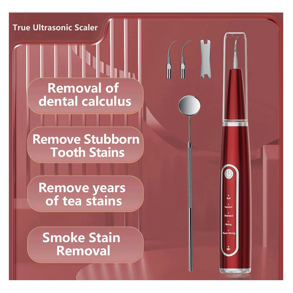 Home Use Dental Portable Ultrasonic electric tools sonic tooth dental scaler for dental calculus plaque remover tartar removers