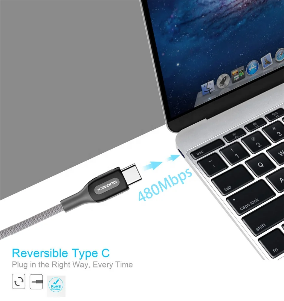 
Super High Speed USB-C USB 2.0 Type C to USB C 2.0 Power Delivery PD Charging Cable 5V/3A Male to Male Cable 