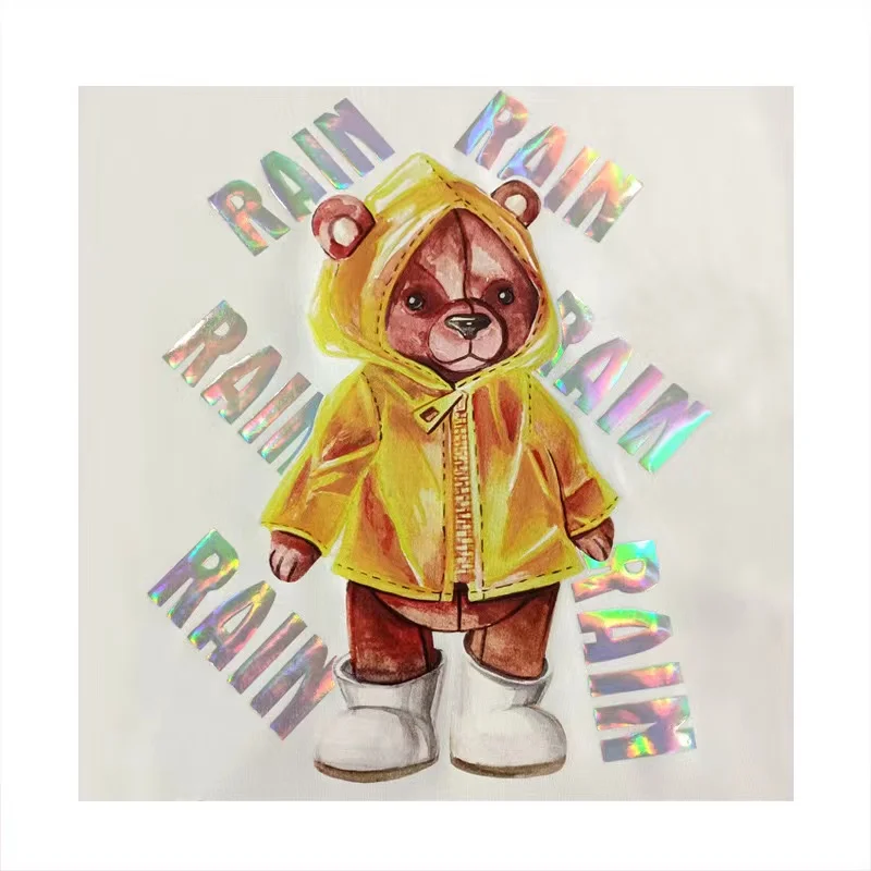 Штампованная наклейка печать блестящая теплопередача прозрачная пластиковая лист пользовательский дизайн