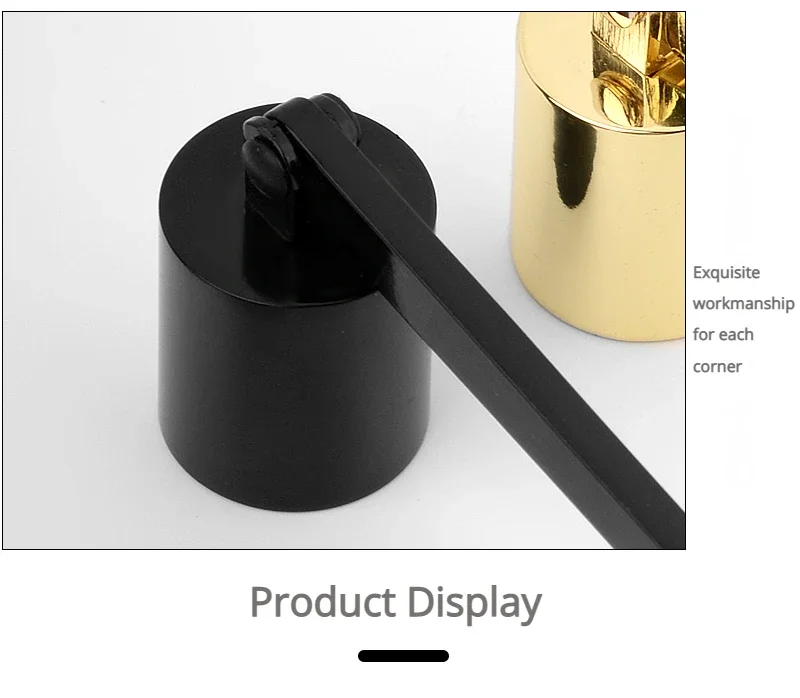 Engraved Stainless Steel Wholesale Bulk Custom Lighter Snuffer Black Candle Tool Wick Trimmer