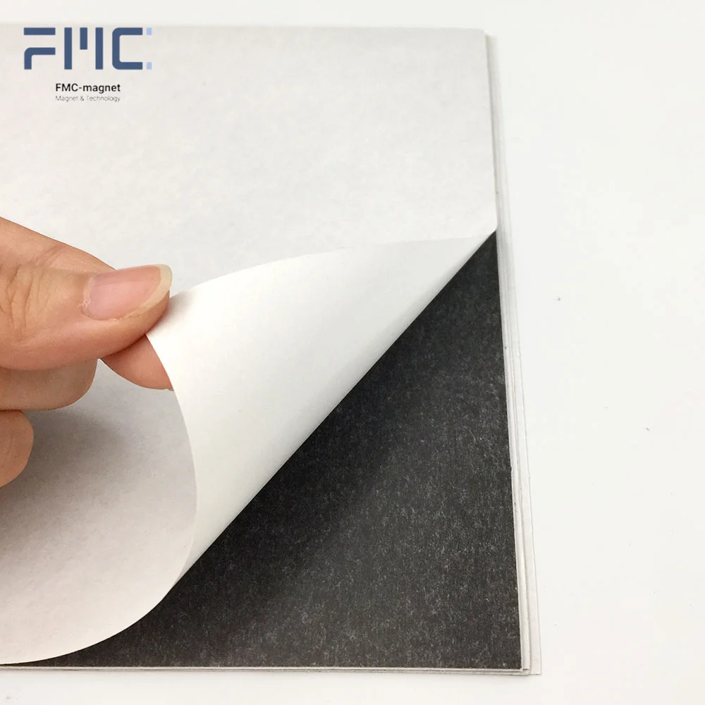 Hot Sell thickness 0.4mm rubber Magnet  Self-Adhesive For Making Whiteboard Calendar