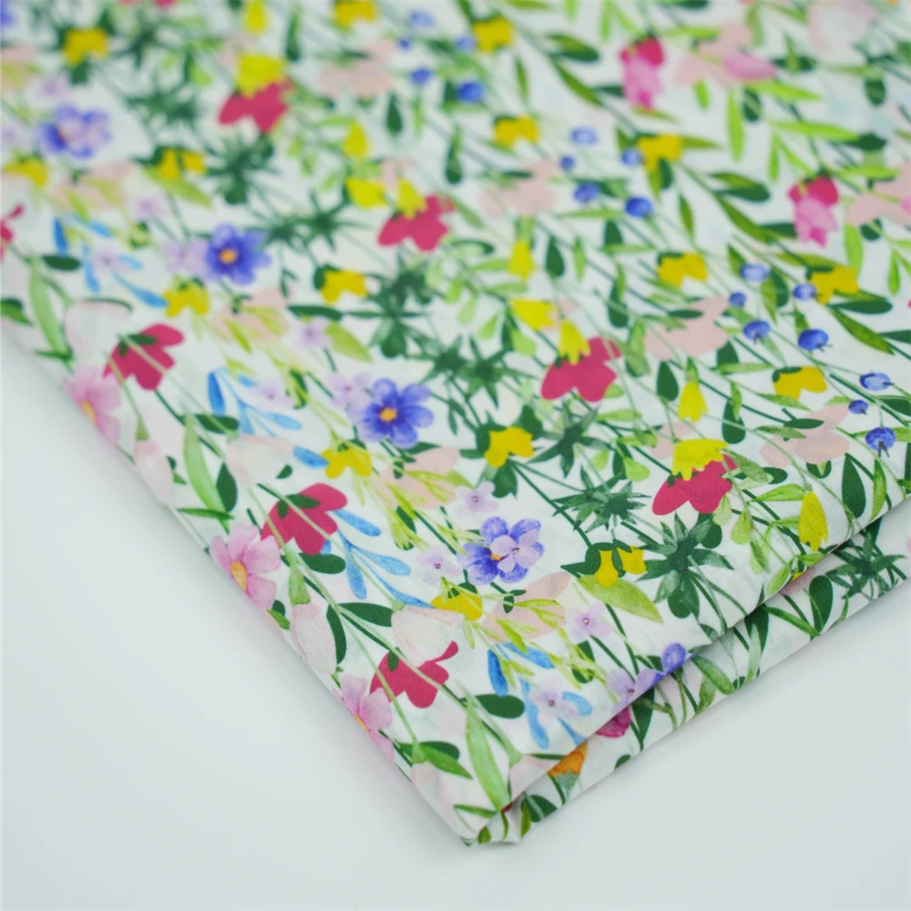 2024 new designs digital tana Printed liberty cotton 100% Cotton Fabric Prices lawn for liberty style dress