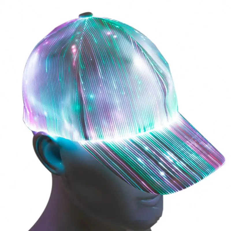 Led Cap Luminous Baseball Hat 7 Colors Glow Hat For Men Women Usb Charging Light Up Caps For Party Club
