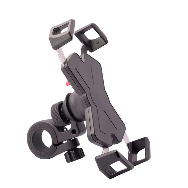 
360 Degree Rotating Motorcycle Universal Stainless Steel Smartphone Mount Support Bracket Bike Mobile Phone Holders 