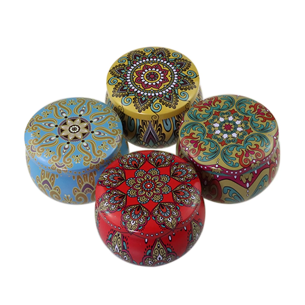 Рождественская Подарочная свеча пищевого класса, жестяная коробка пустая