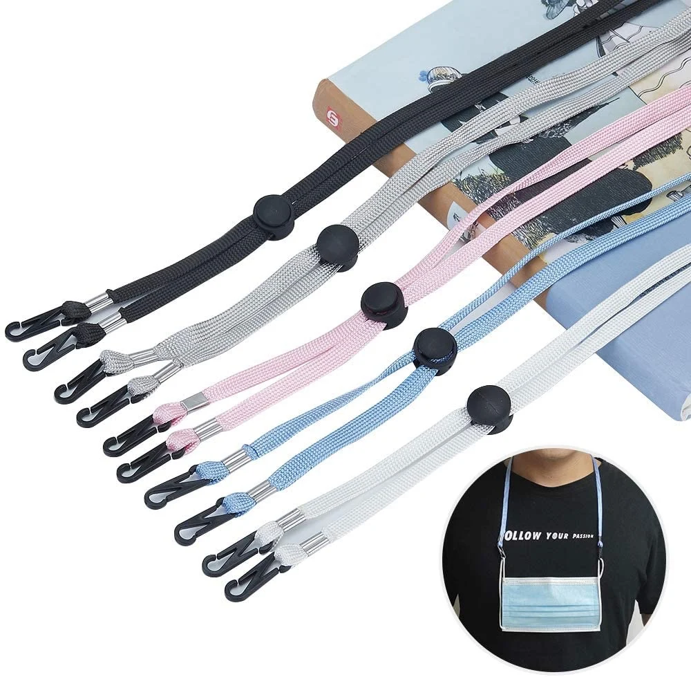 Convenient Adjustable Length Straps For Neck Face Cover Clip Holder For Kids Adults Face Masking Hanging Lanyard