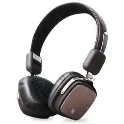 OneOdio L6 Elysium Wireless Headphones With Mic Metal Lightweight Headphone 500mAh Black/ Beige