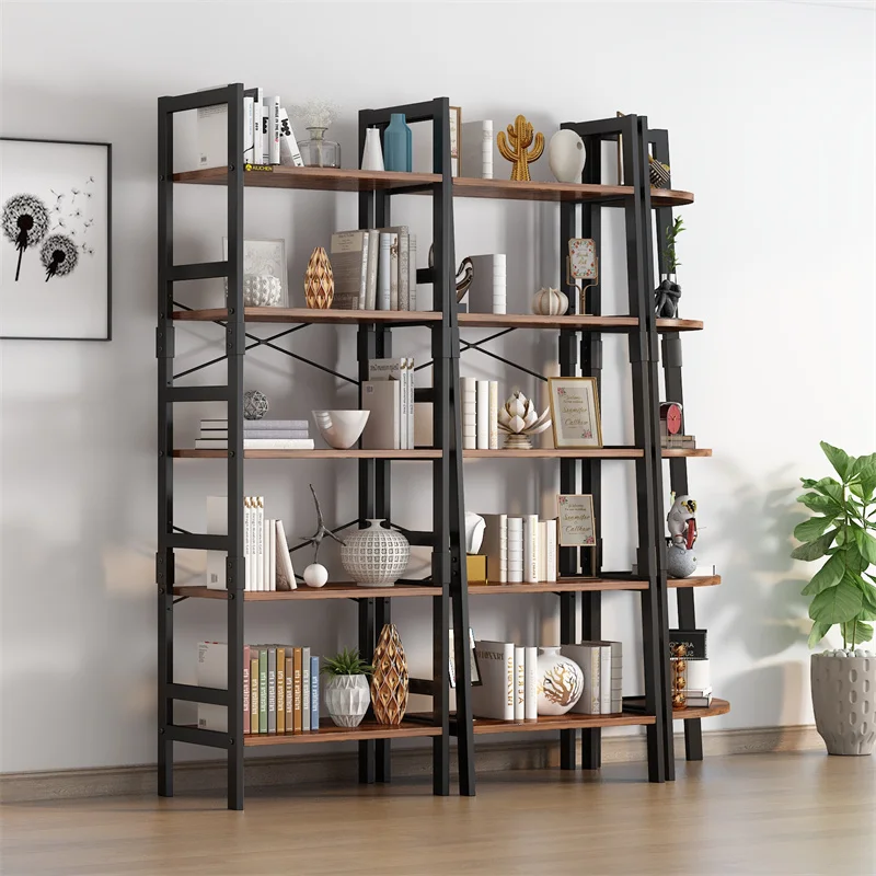 YQ Forever Home Office Furniture Luxury Modern Design Wooden Bookshelf Cabinet Wall Bookcase Supermarket Shelves