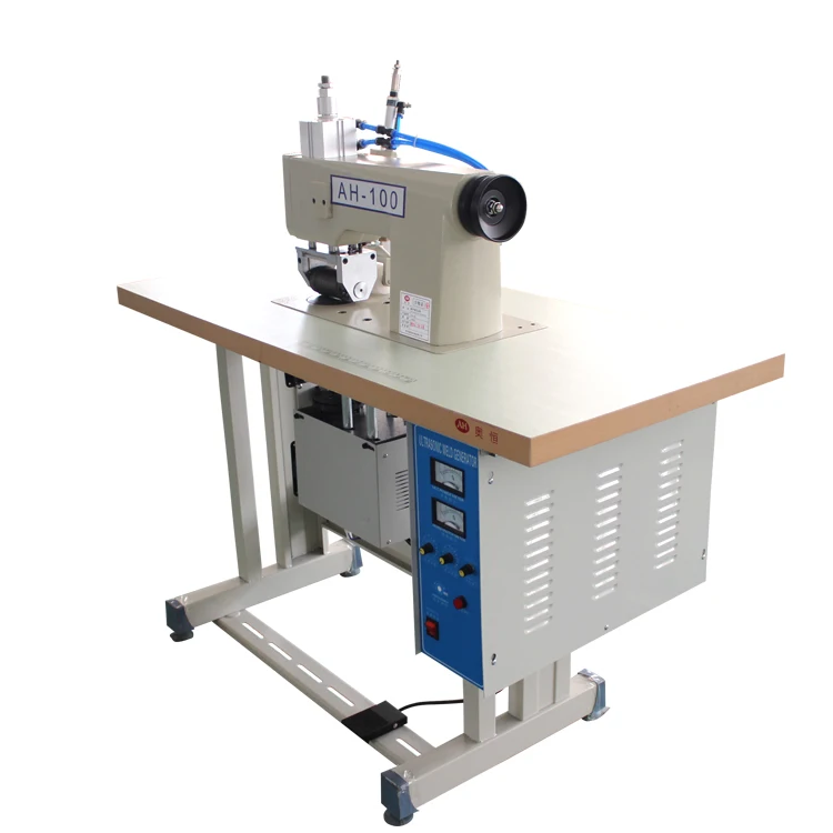 Double motor cotton braiding hydraulic slipper press mesh dress fabric ultrasonic lace sewing machine