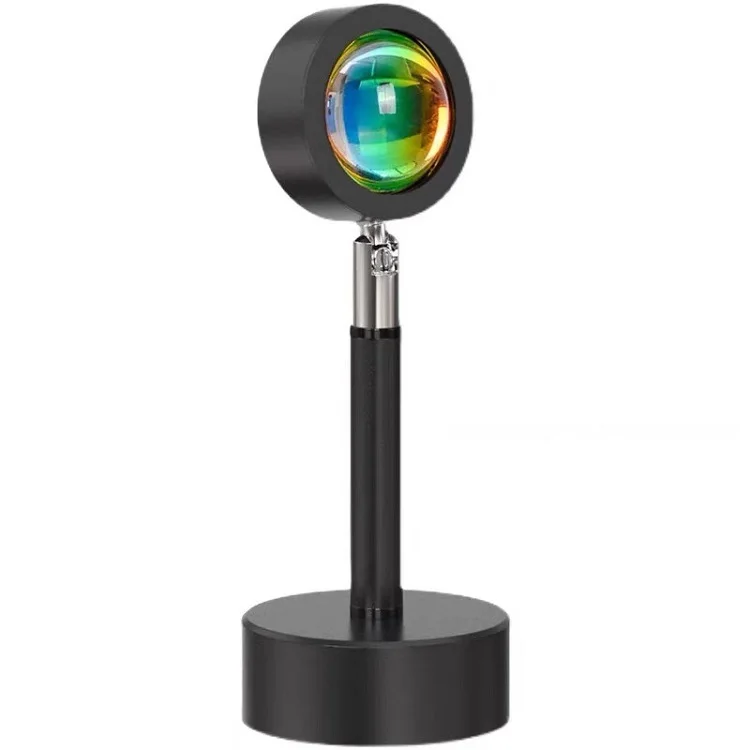 Colorful 360 degrees adjustable soft Sunset Rainbow Projector Light Sunset Projection Lamp