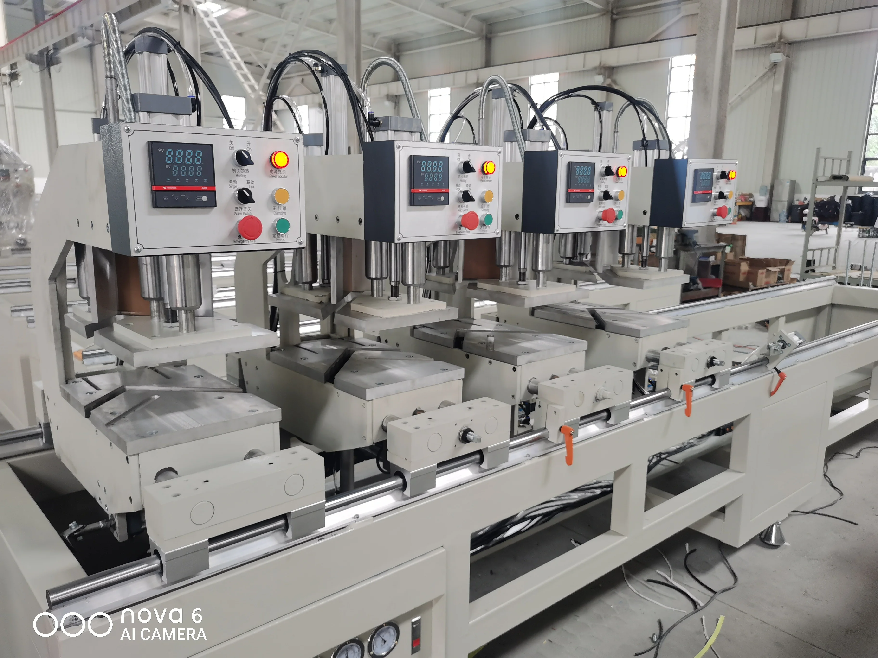 Discount UPVC windows Doors machinery Plastic window frame Four Head Welding Machine