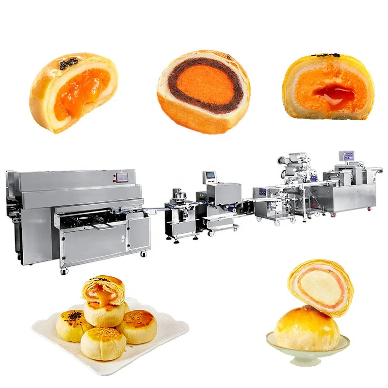 Bakenati Hot Sell BNT-209 Automatic Salted Egg Pastry Making Machine Industrial Egg Yolk Puff Pastry Production Line