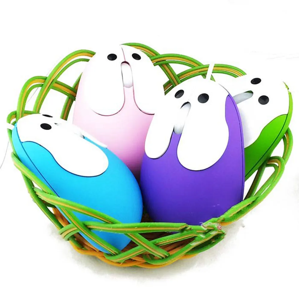 Cartoon Rabbit USB Optical Mouse Comfortable Hand Feel the hare wired Mouse 3D Gaming Lovely Animal Mouse for Desktop PC Laptops