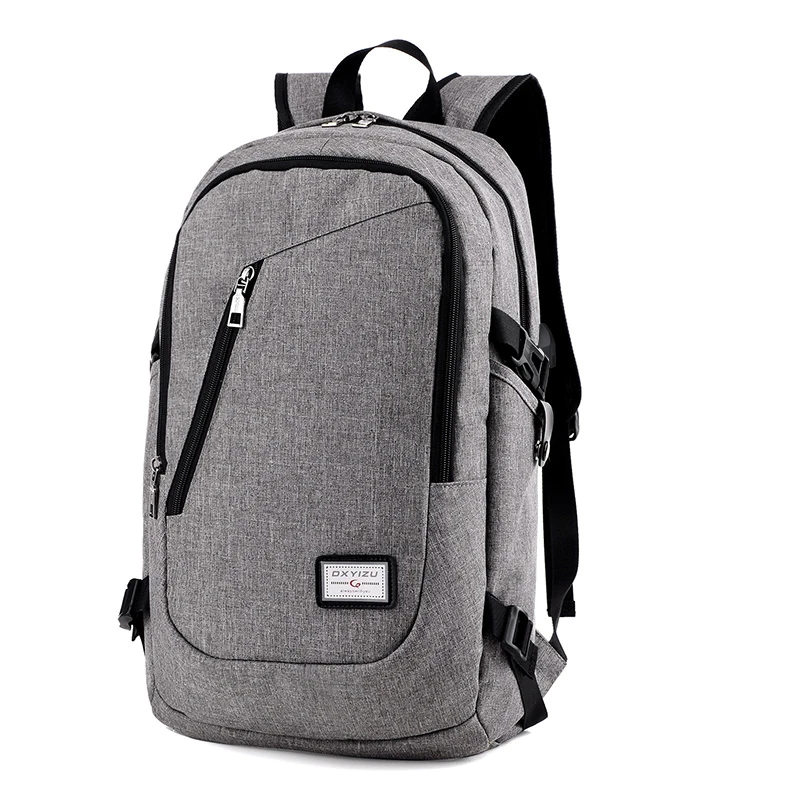 
Hot Sale 600D Polyester Water Resistant Male School USB Charging Laptop Backpack Mochila For Business Men 