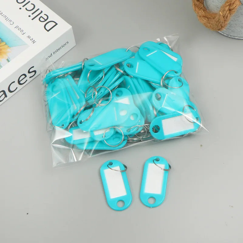Wholesale Colorful Name Badge Card Motel Keychain Hotel Plastic Motel Key Chain Keyring Personalized Luggage Tags Note Label