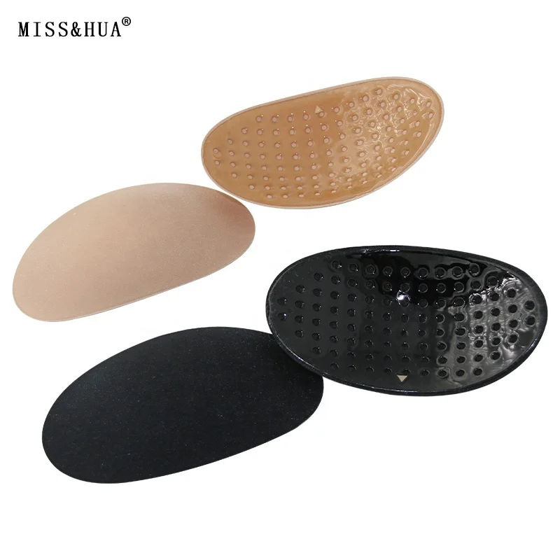 One Pair Silicone waterproof invisible shoulder pads Reusable Self Adhesive Shoulder pads 2 colors for women