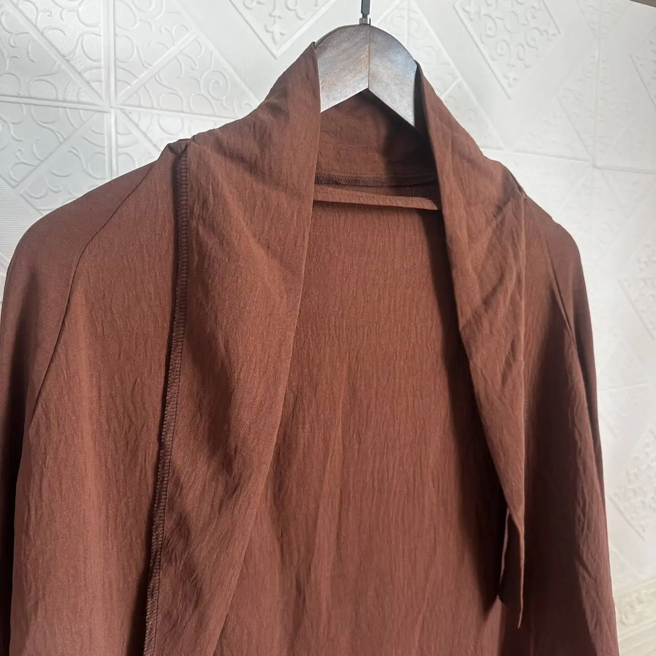 2024 EID Dubai Turkish Women Muslim Dress Abaya With Khimar 2 Two Piece Prayer Jazz Crepe Abaya Set