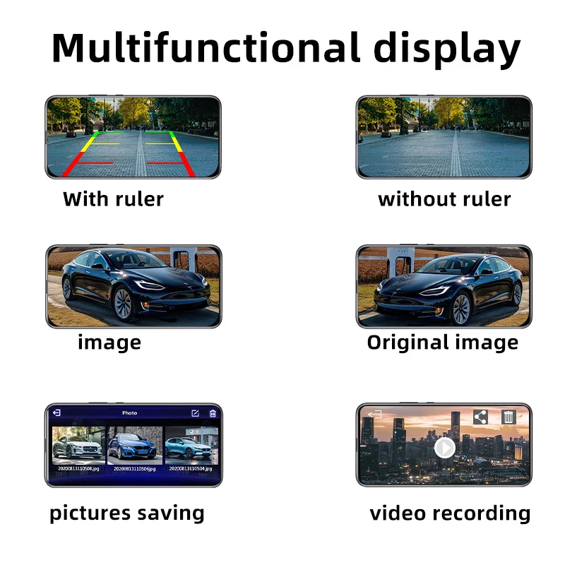 720P hd wireless wifi reverse camera starlight night vision Vehicle Dash Cam Auto Reversing Rear View Camera for iPhone/Android