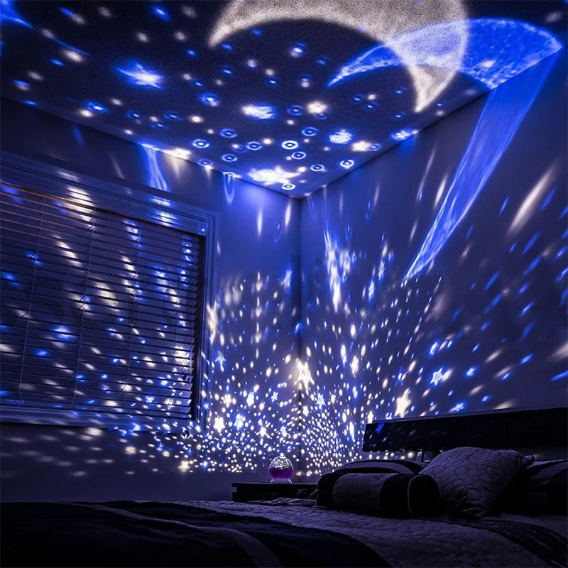 Starry Sky Star Master Children Kids Sleep LED Rotating Night Light Projector USB Projector Lamp