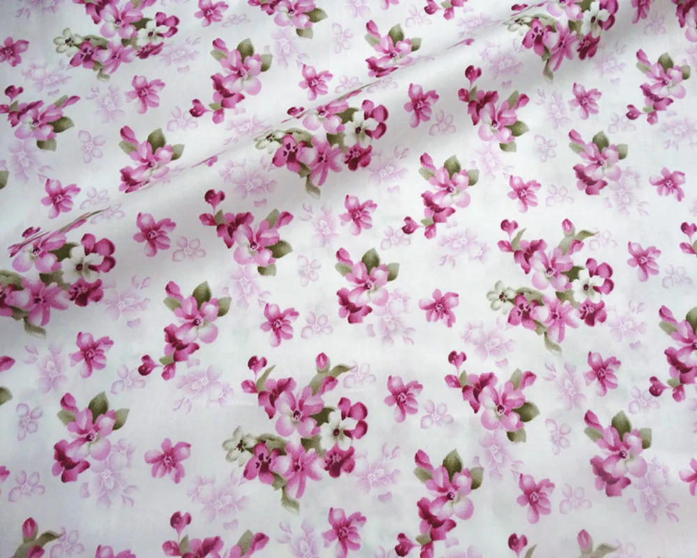 China fashion floral style cotton fabric digital printing