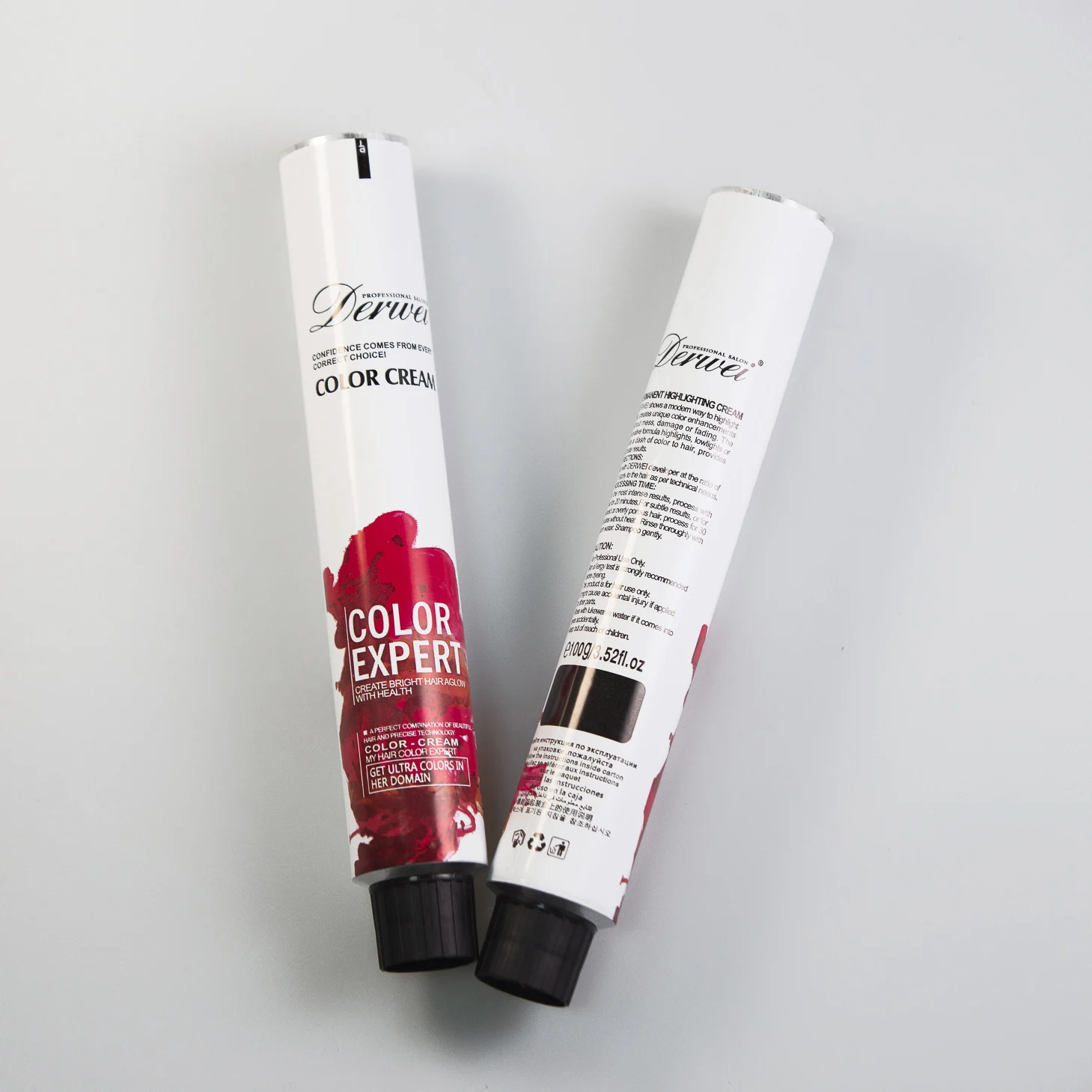 
Wholesale empty hair color cream laminated tube storage for cosmetics 