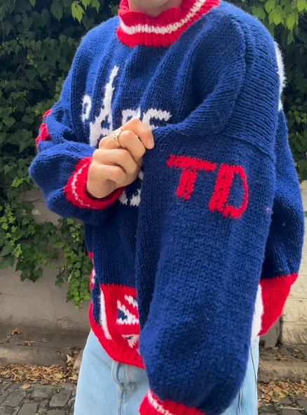 2024 Paris Olympci Sweater Custom LOGO Men Sweater Jacquard pullover knitwear winter knitted designer custom knit sweater