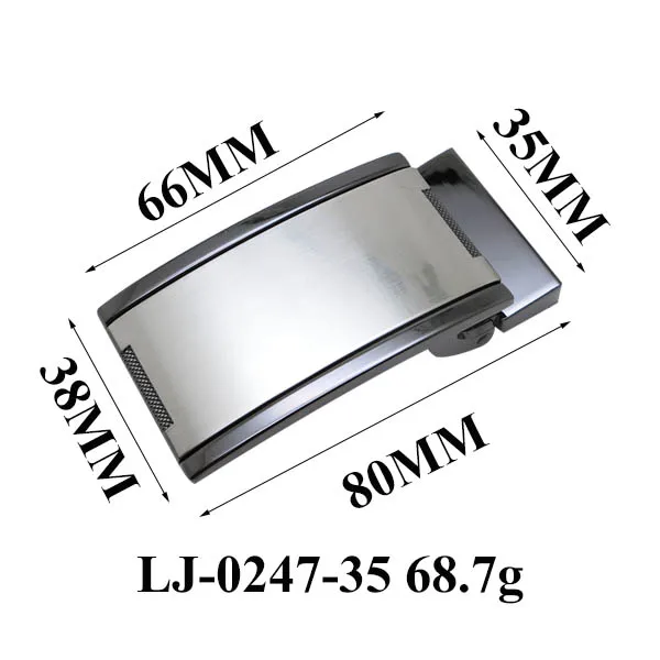 Factory High-End Simple Design Custom LOGO Plate Buckle With Clip For Genuine Leather Belt Strap No Screw Good Polish Buckles