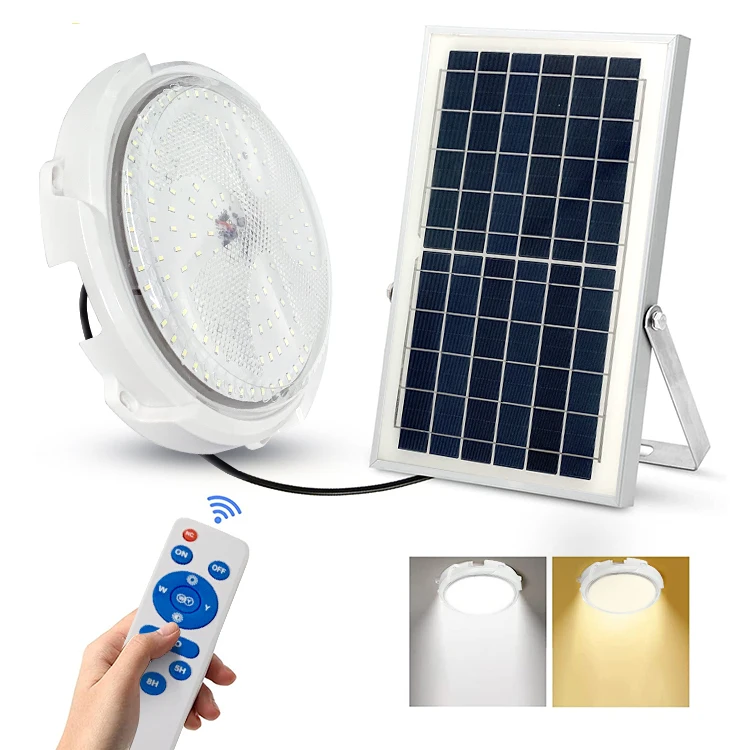 Waterproof Ip66 Remote Control Outdoor Ceiling Lamp Aluminum Smd 100w 200watt 300watt 400watt Indoor Solar Led Ceiling light