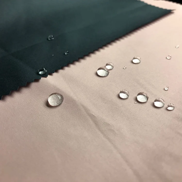 Full Dull Print 75D*75D Downproof Waterproof 100%Polyester Dewspo Fabric for Clothing