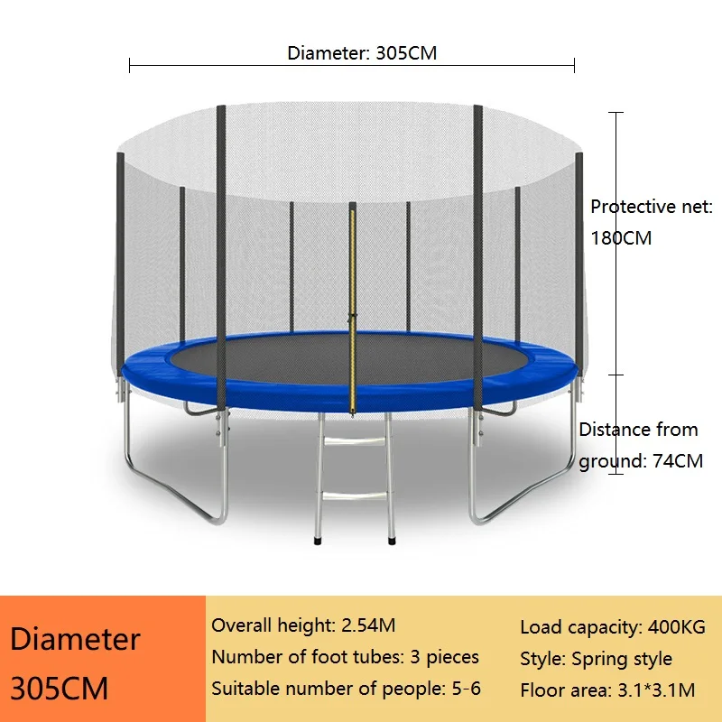 6FT 8FT 10FT 12FT 14FT 16FT OEM Outdoor Trampolines for Adult and Kids