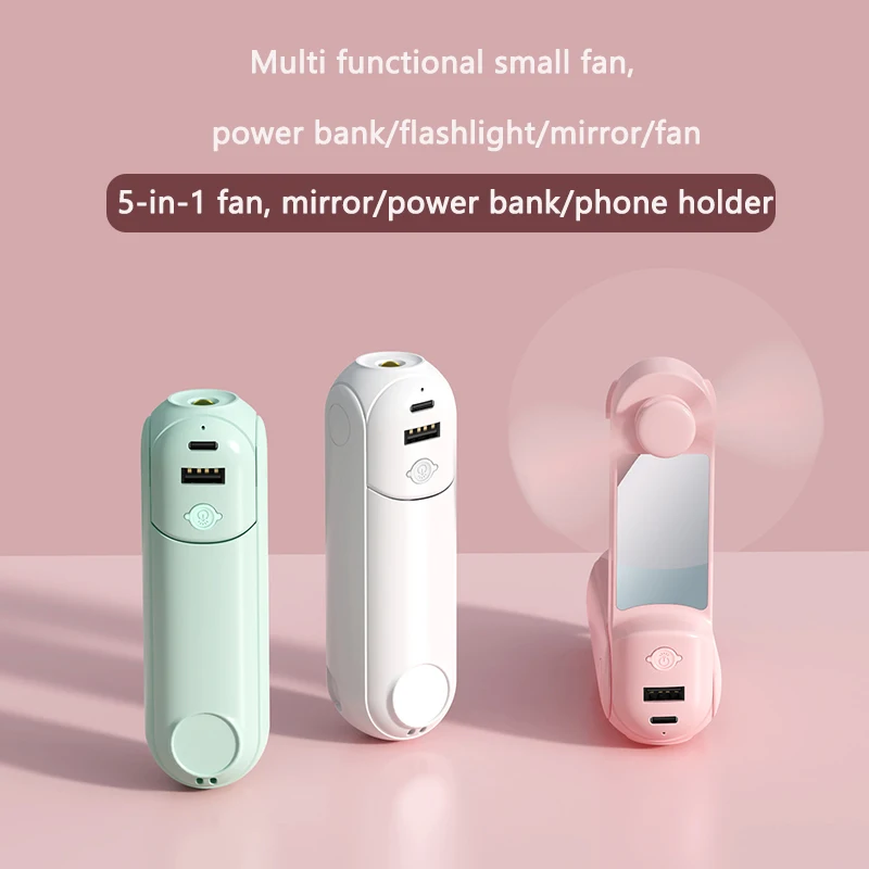 Custom Small Handy Fold Folding Foldable Hand Held Battery Electric Fans Personal Rechargeable Usb Handheld Portable Mini Fan