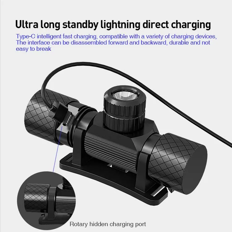 High Power Waterproof Camping Helmet Flashlight Headlight Silicone COB Sensor Head Lamp Light Rechargeable Led Headlamps