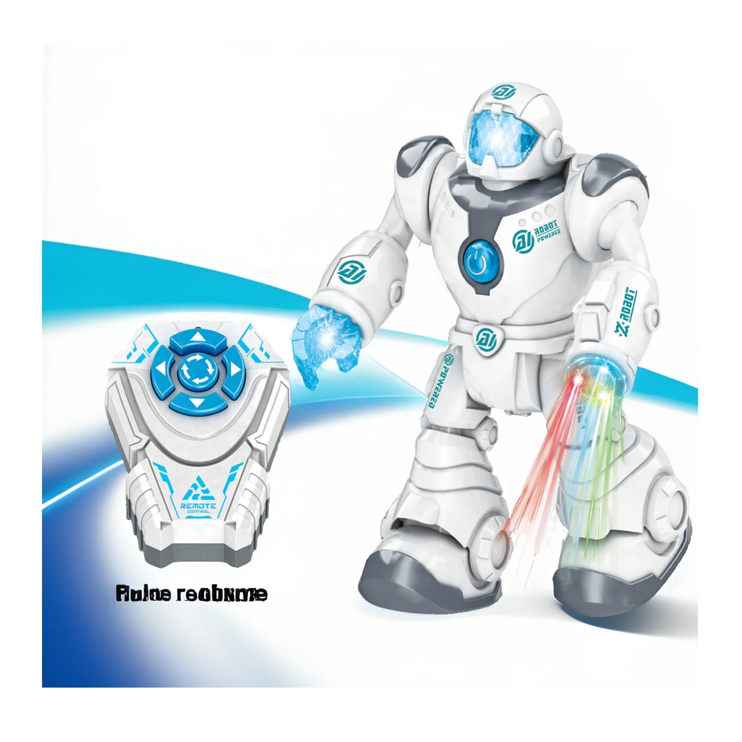 Infrared Remote control robot,head and hands with lights,remote control with four-way function,automatic demonstration function