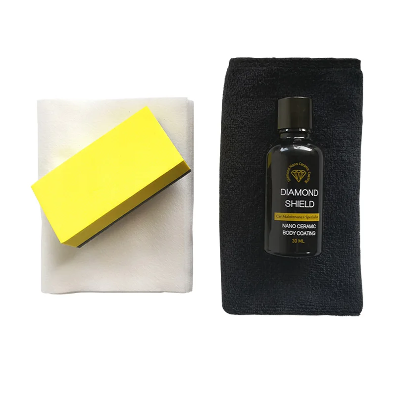 Diamond Nano Ceramic Coating Kit-High Gloss 9H Hardness Nano Liquid Glass Hydrophobic Coating Anti-Scratch Anti-fading