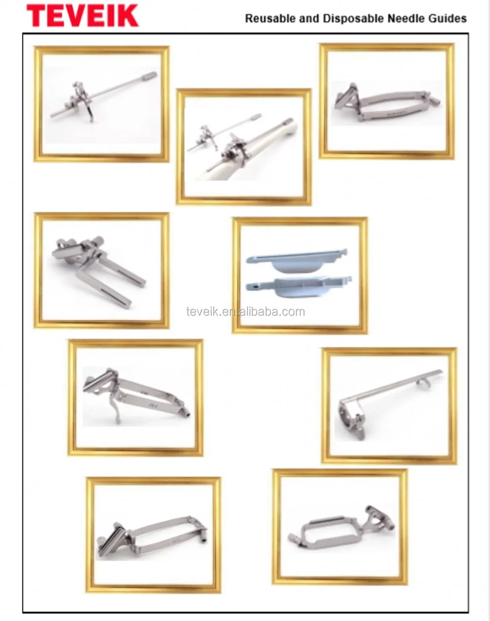 Teveik Top Quality Compatible for GE 3S For Ultrasound Probe Reusable Endocavity Biopsy Needle Guide