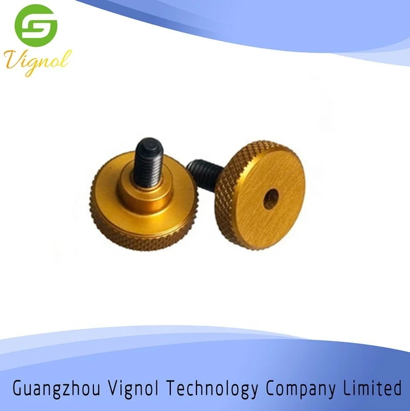 M2 M3 M4 M5 M6 M8 custom knurled thumb screws knurled knob aluminum screw