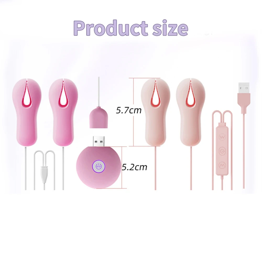 New wireless remote control 7-frequency chest massager female silicone breast stimulation nipple vibrator sex toy