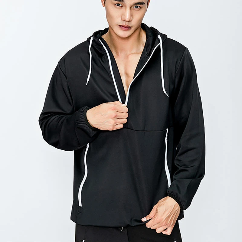 
Customized mens reflective jacket running 100% polyester reflective windbreaker 