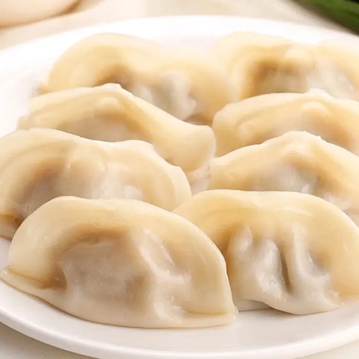 450g Chinese grain products instant quick frozen wheat flour foods cabbage and bean curd vegetarian flavor dumplings