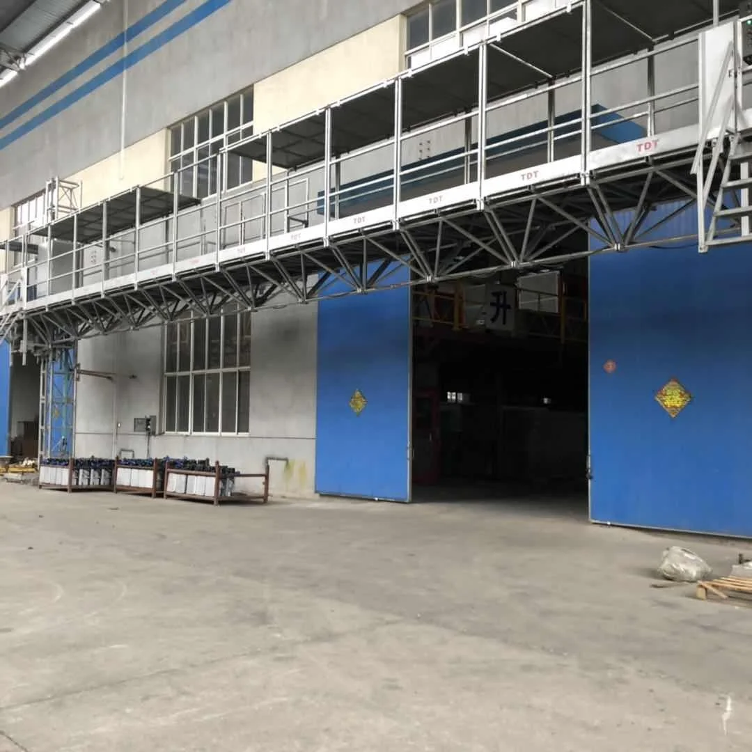 high work efficiency construction mast climbing working platform