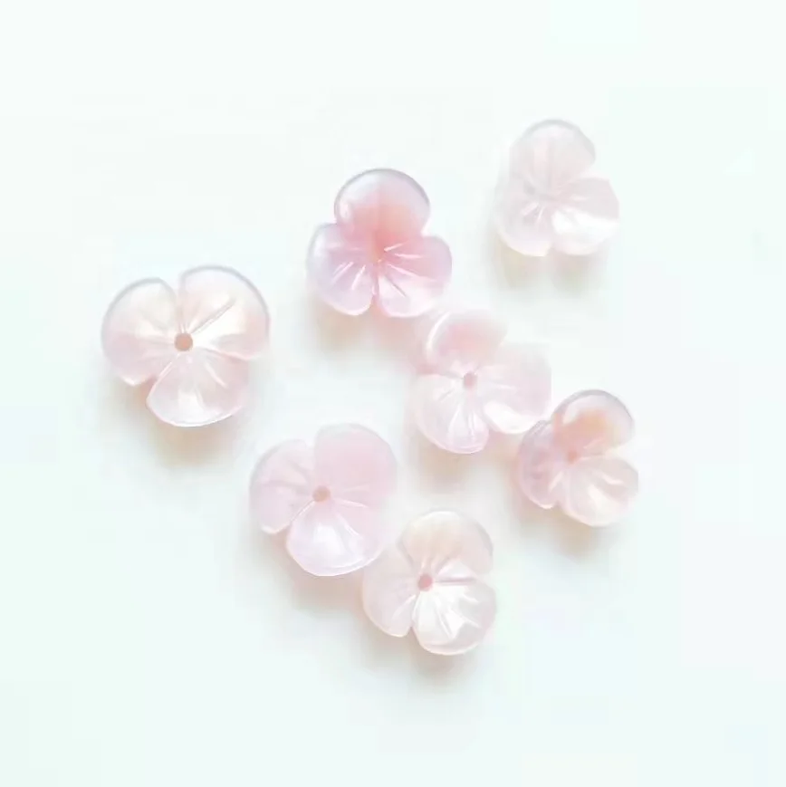 Customized any sizes and shapes  Natural Pink Mother of Pearl  loose gemstones for jewelry