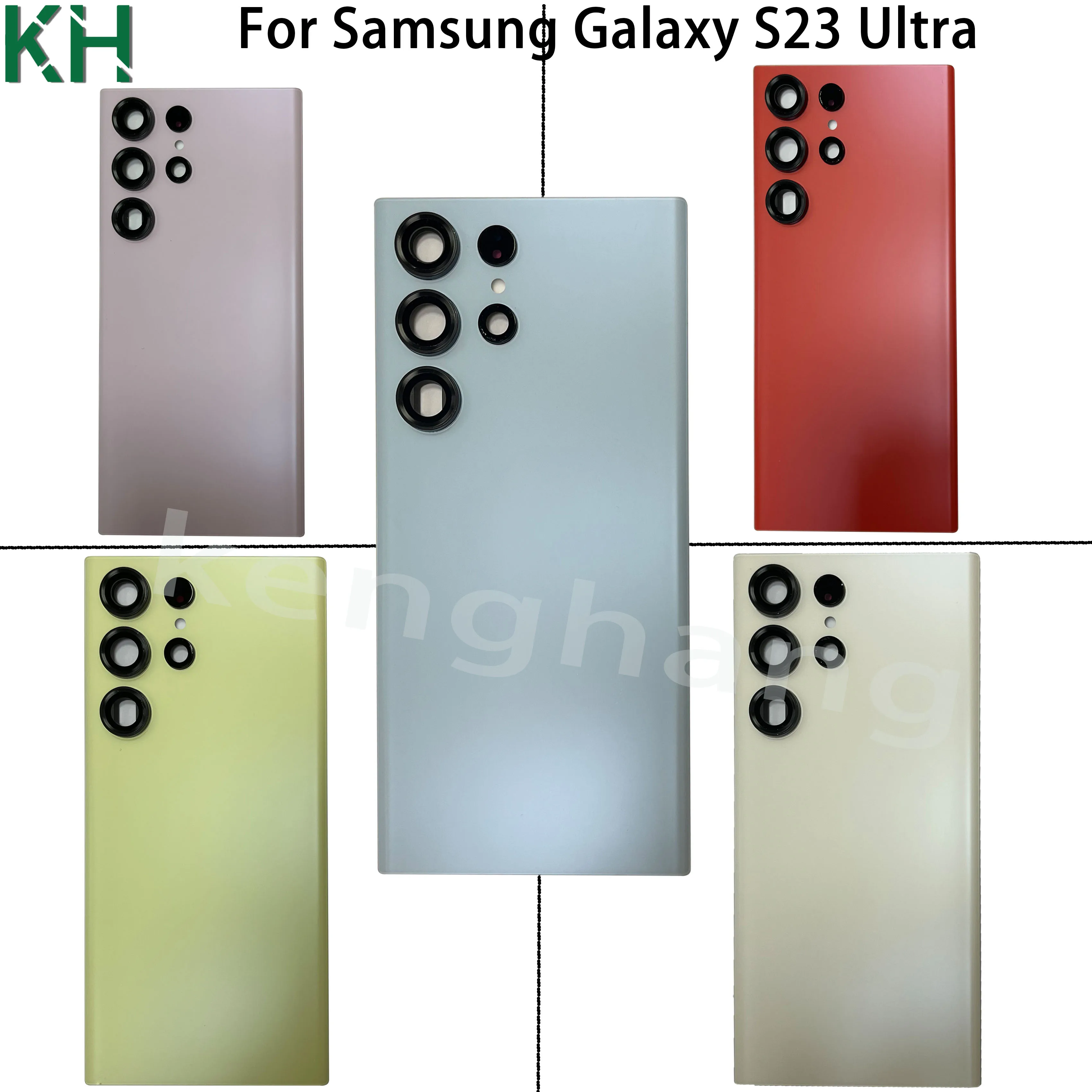 Задняя крышка корпуса средняя рамка запасные части для Samsung Galaxy S23 ультра аккумулятора с