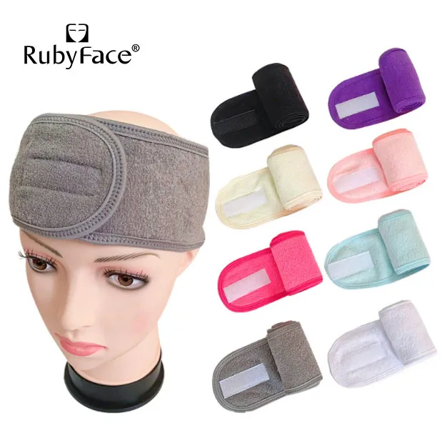 Factory Wholesale Soft Elastic Make Up Wash Face Cosmetic Headband Spa Bath Hair Band