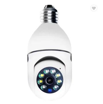 360Degree led light camera  wireless panoramic home security wifi cctv fisheye bulb lamp ip camera  home security Remote Viewing