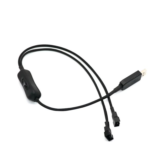 Фабрика вентилятор для ПК адаптер 5V/12V напряжение повышающего рукавами мощность USB двойной 3-контактный и 4-контактный