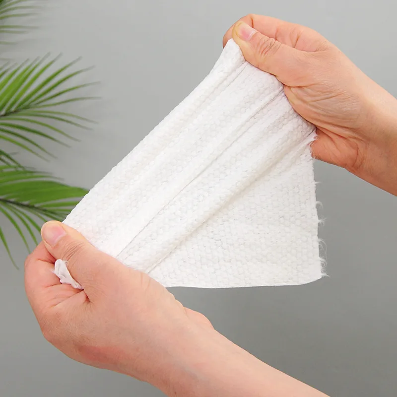 Disposable Face Towel Roll Pack Cleansing Towel Thickened Cotton Soft Makeup Remover Pure Cotton Cotton Pads 222 Pieces