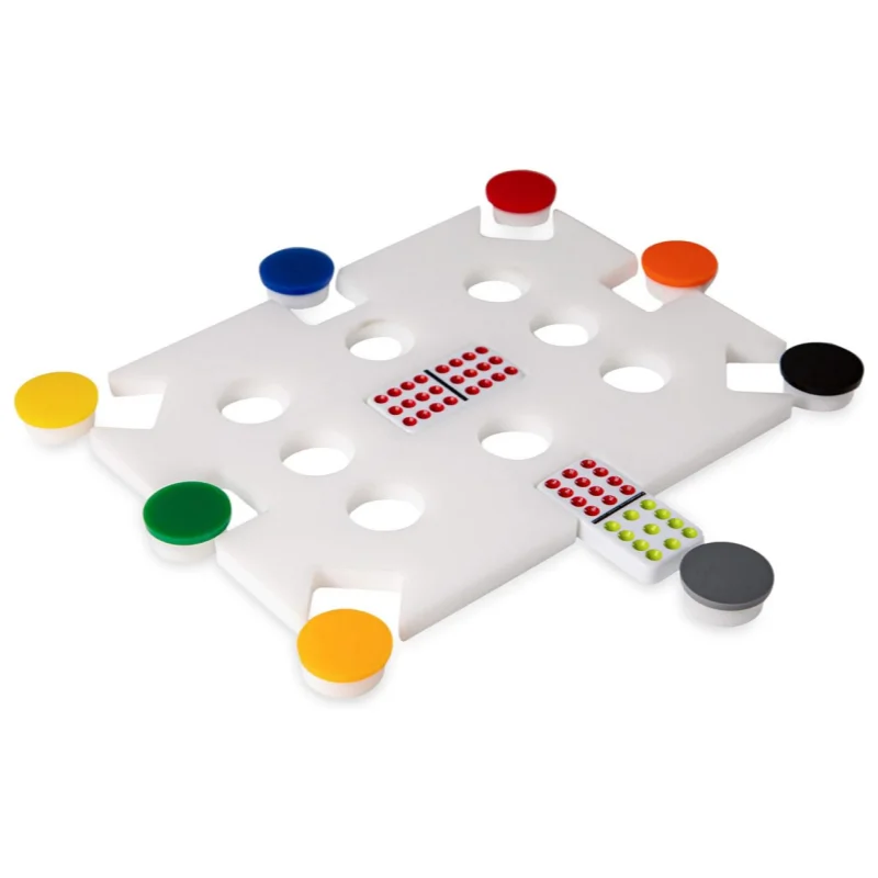 toy lettere two tone double six set size 5412 jumbo game building blocks domino train